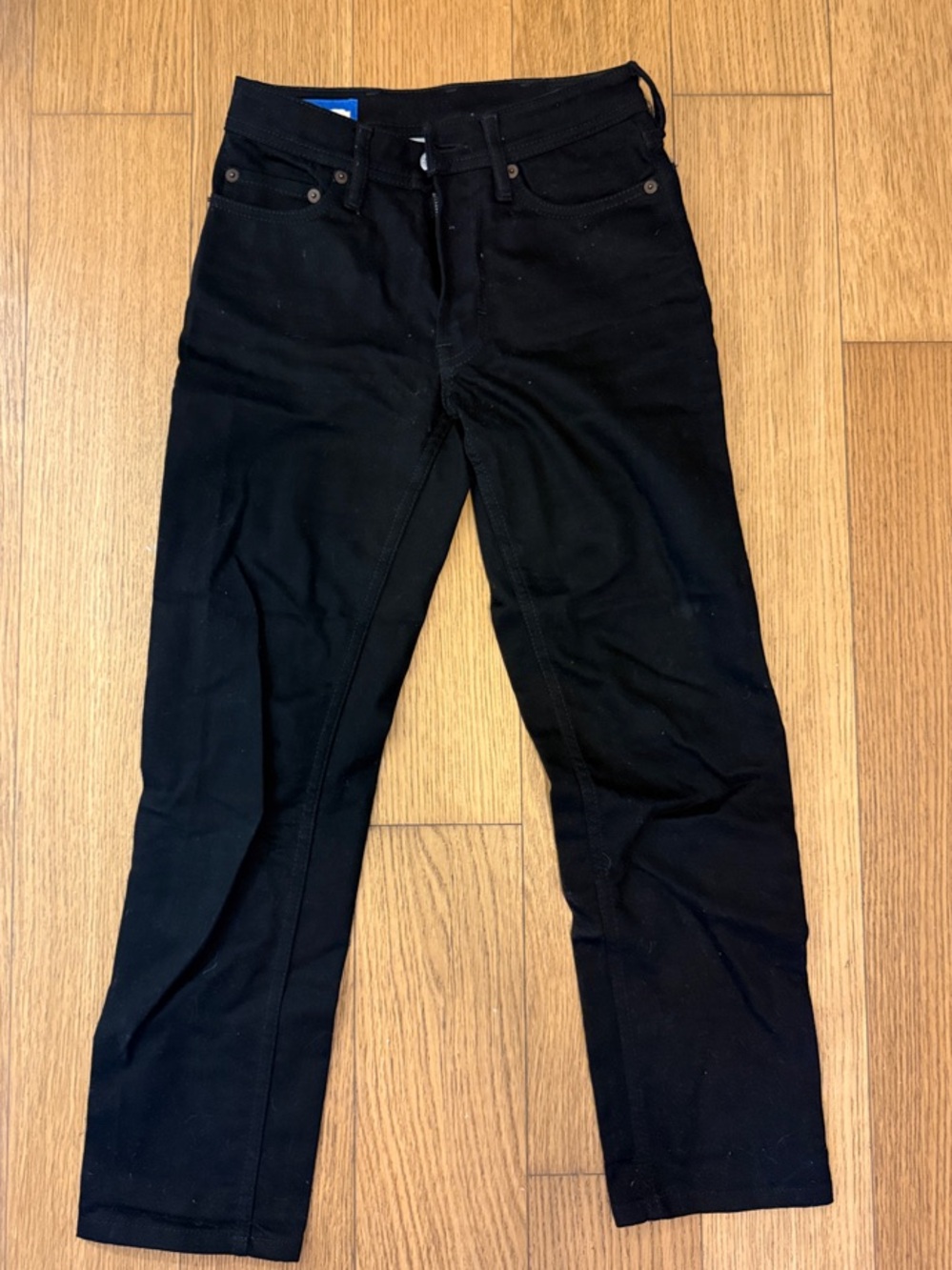Acne Black Slim Straight Jeans